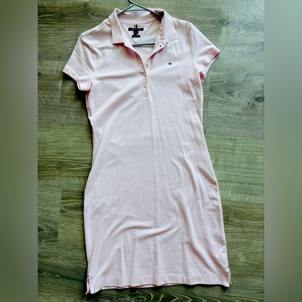 Tommy Hilfiger polo dress, light pink, new